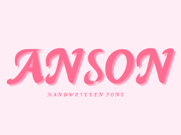 Anson: A Friendly Handwritten Font for Authentic Design