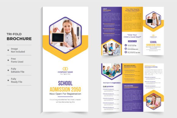 Education Trifold Brochure Template Guide