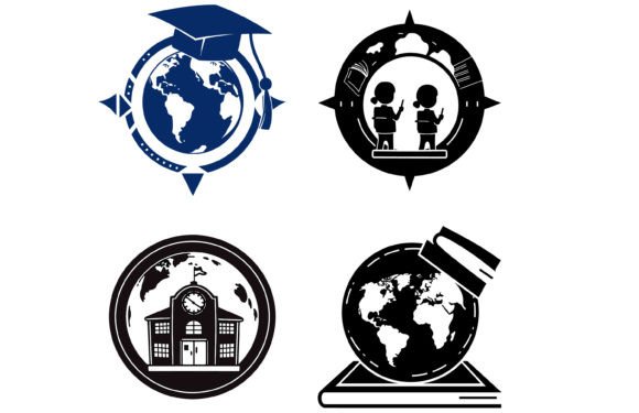 School Globe Icon: Visual Clarity for Education
