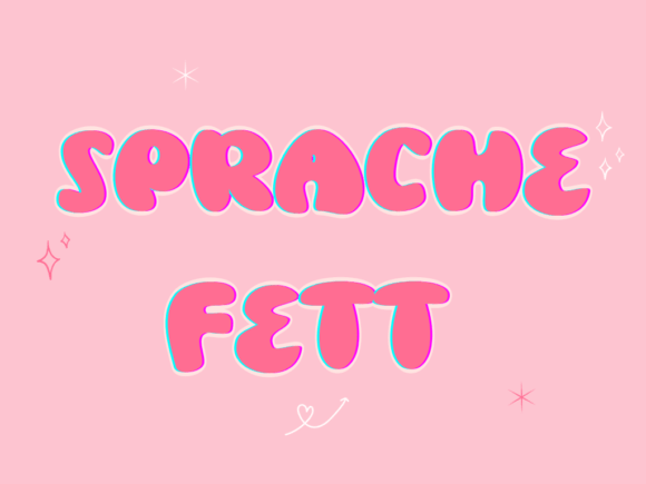 Sprache Fett: A Friendly Handwritten Font