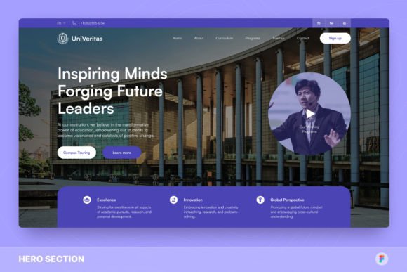 UniVeritas University Hero Template
