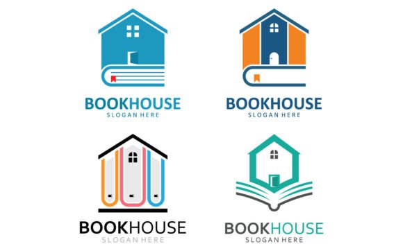Vector Book House Logo Template Guide